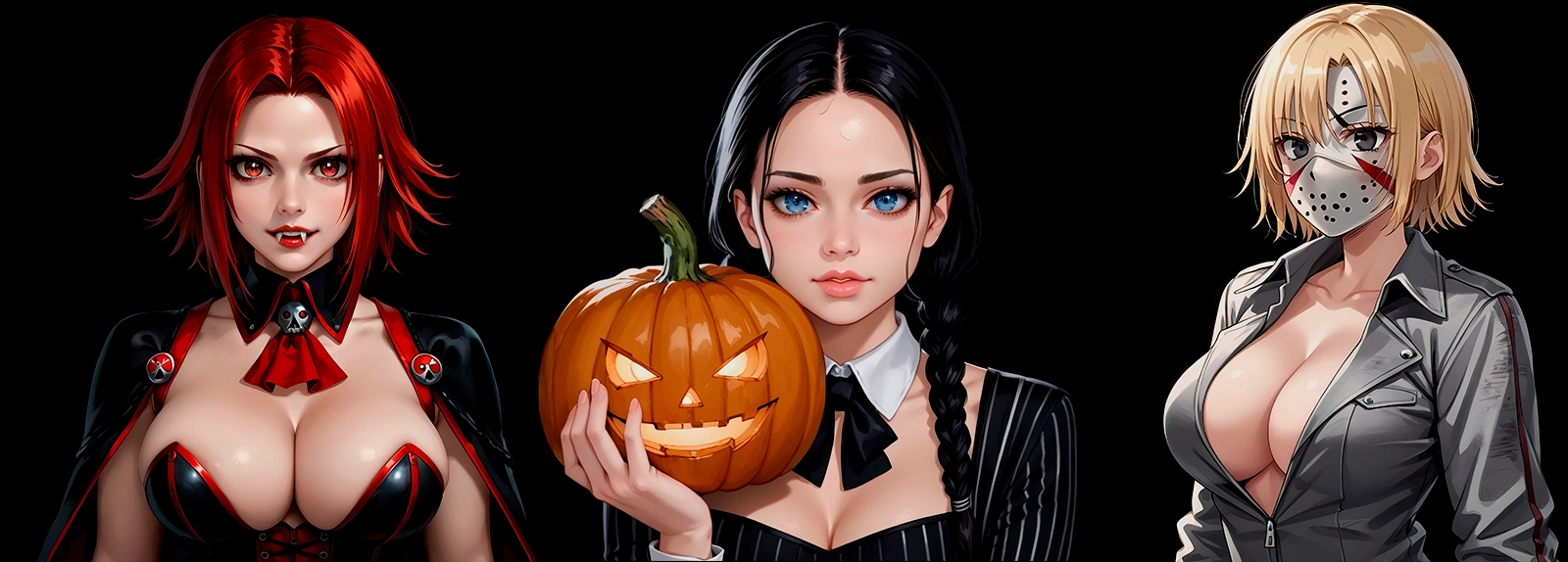 AiGody Header Halloween Wednesday BloodRayne Voorhees