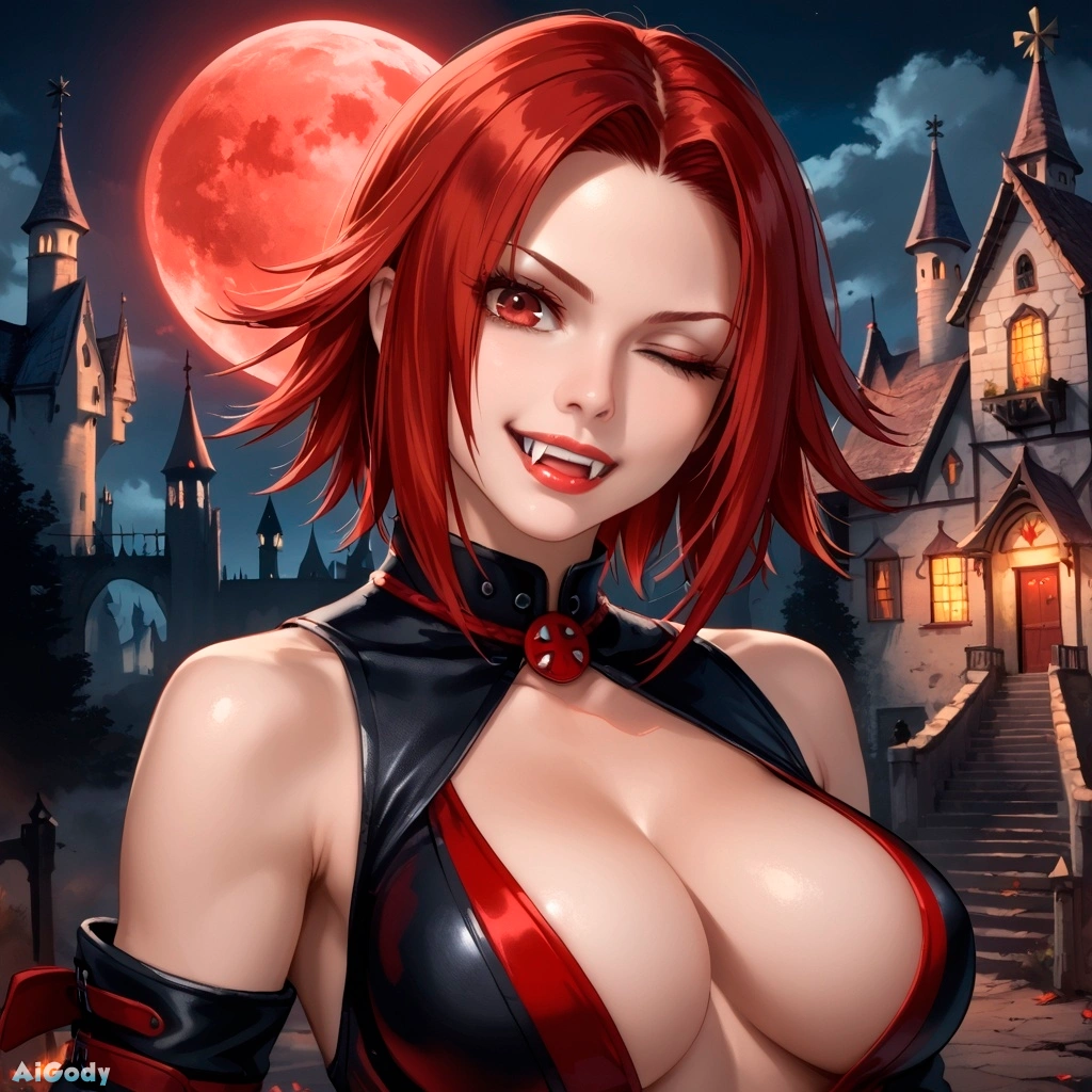 BloodRayne is hinting that he wants to give you a blowjob