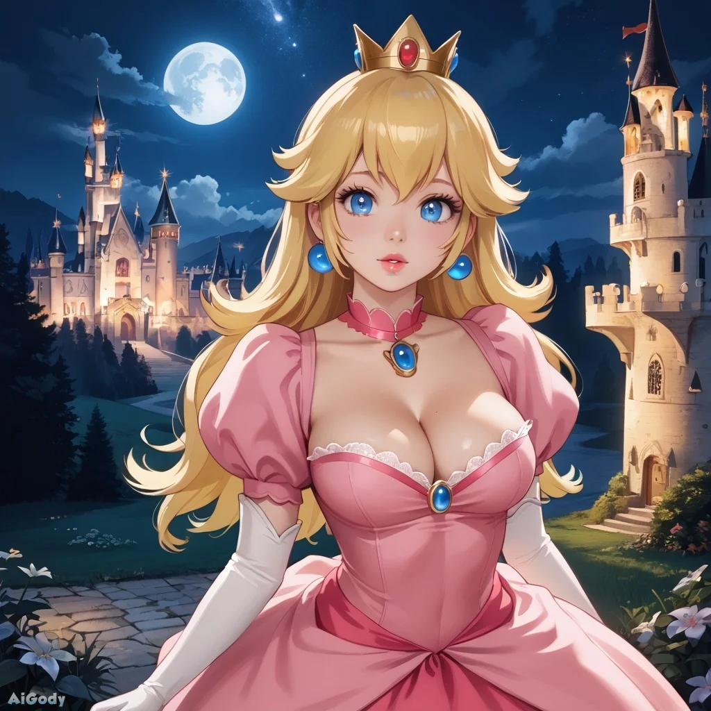 Princess Peach with Big Tits