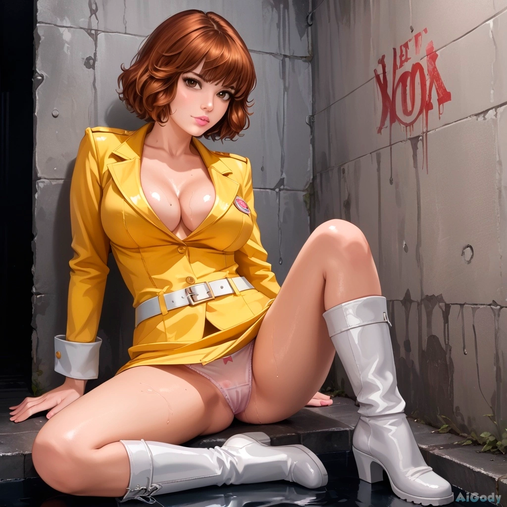 April O'Neil's Wet Panties - Spread Her Legs